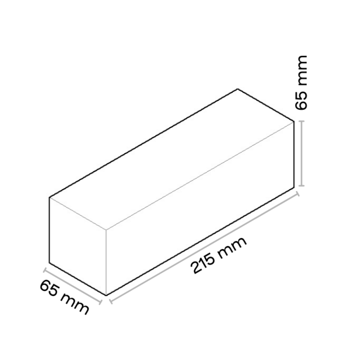 巴西亚 ECO WDF规格尺寸图 215×65×65mm